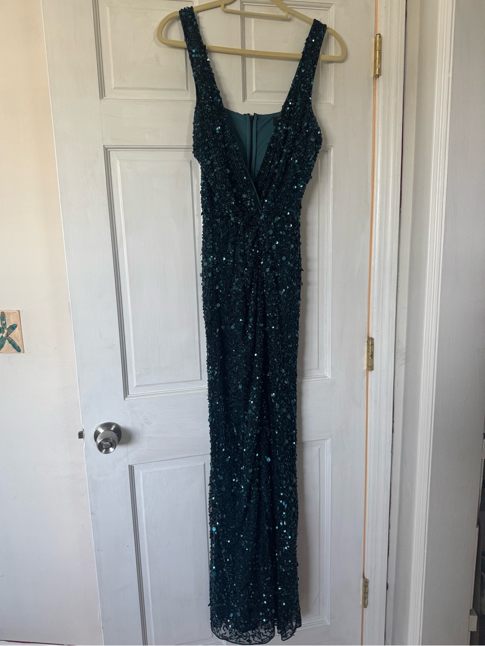 Parker Teal Sequin Maxi Dress